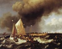 Backhuysen, Ludolf - Boats in a Storm